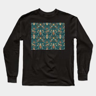 lumberjack skulls pattern Long Sleeve T-Shirt